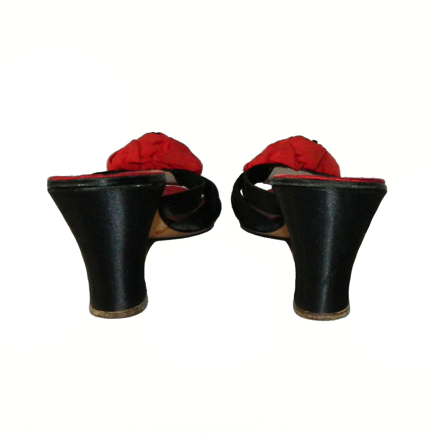 1940s Black and Red Slides