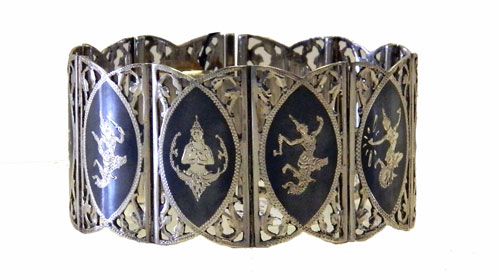 vintage Siam silver bracelet