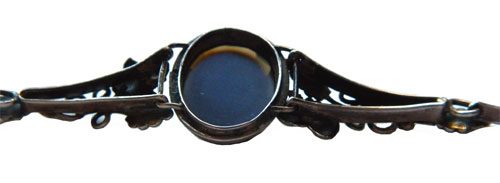 sterling silver black onyx bracelet