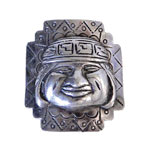 Peruvian sterling brooch