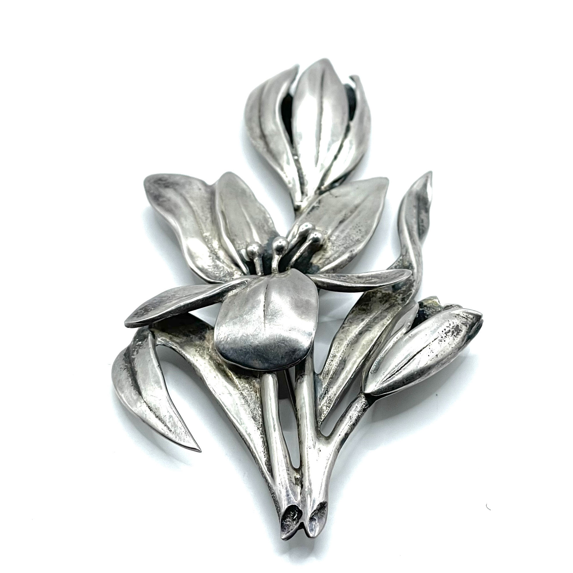 Large floral brooch