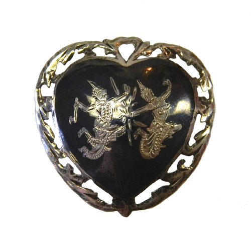 vintage Siam silver brooch