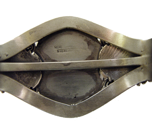 sterling silver lapis cuff bracelet
