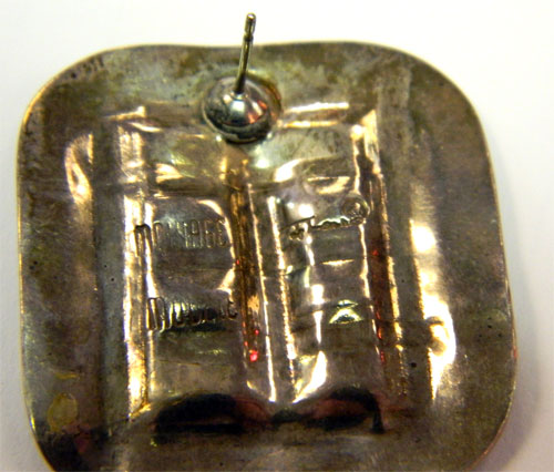 Vintage Moulage Modele sterling silver earrings