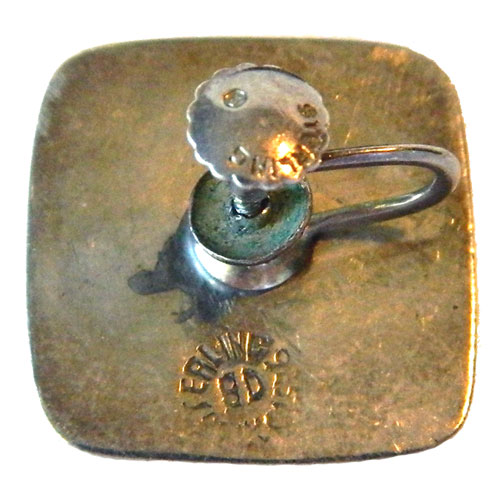 Mexican silver modernist earrings