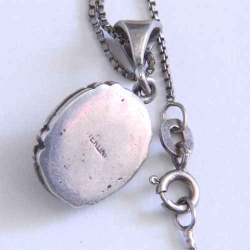 sterling silver amber pentant