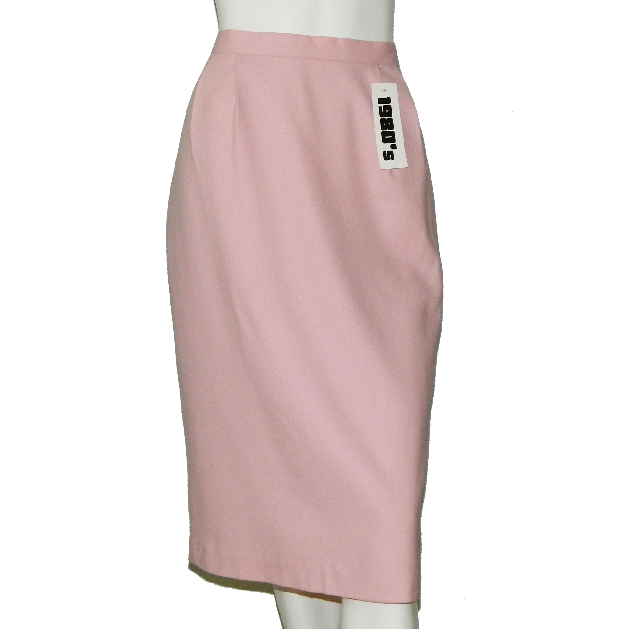 1980s Nolan Miller pink skirt