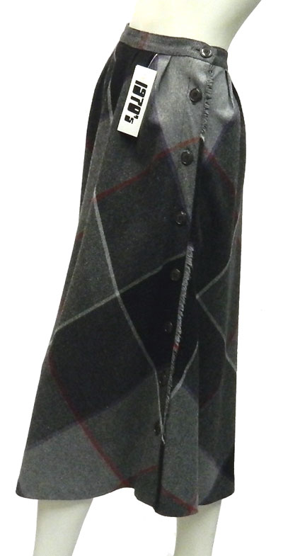 1970's plaid skirt