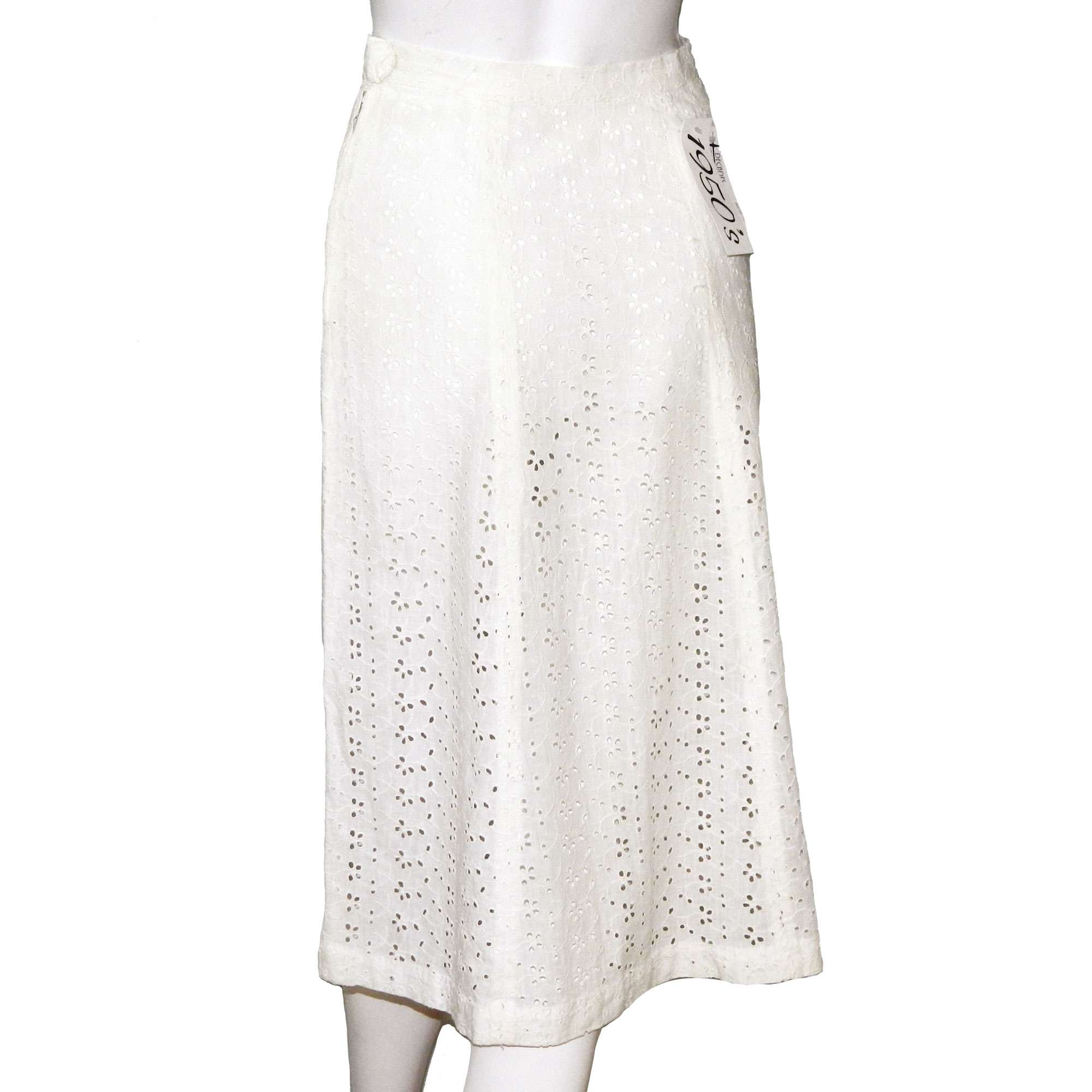 vintage white skirt