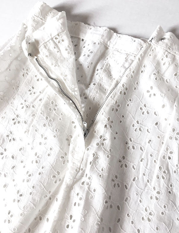 vintage white skirt