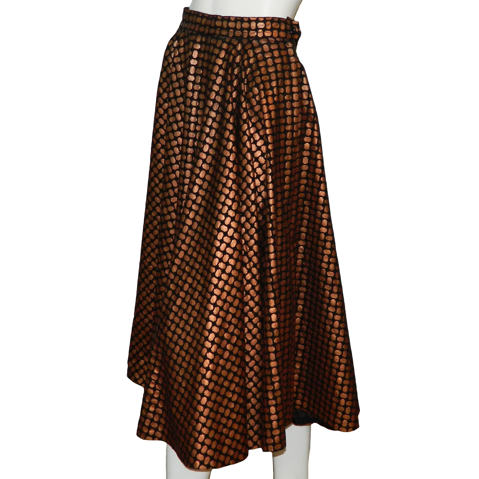1950s copper circle skirt