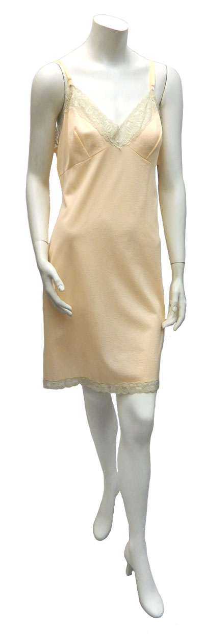 1960's Orange Lace Slip