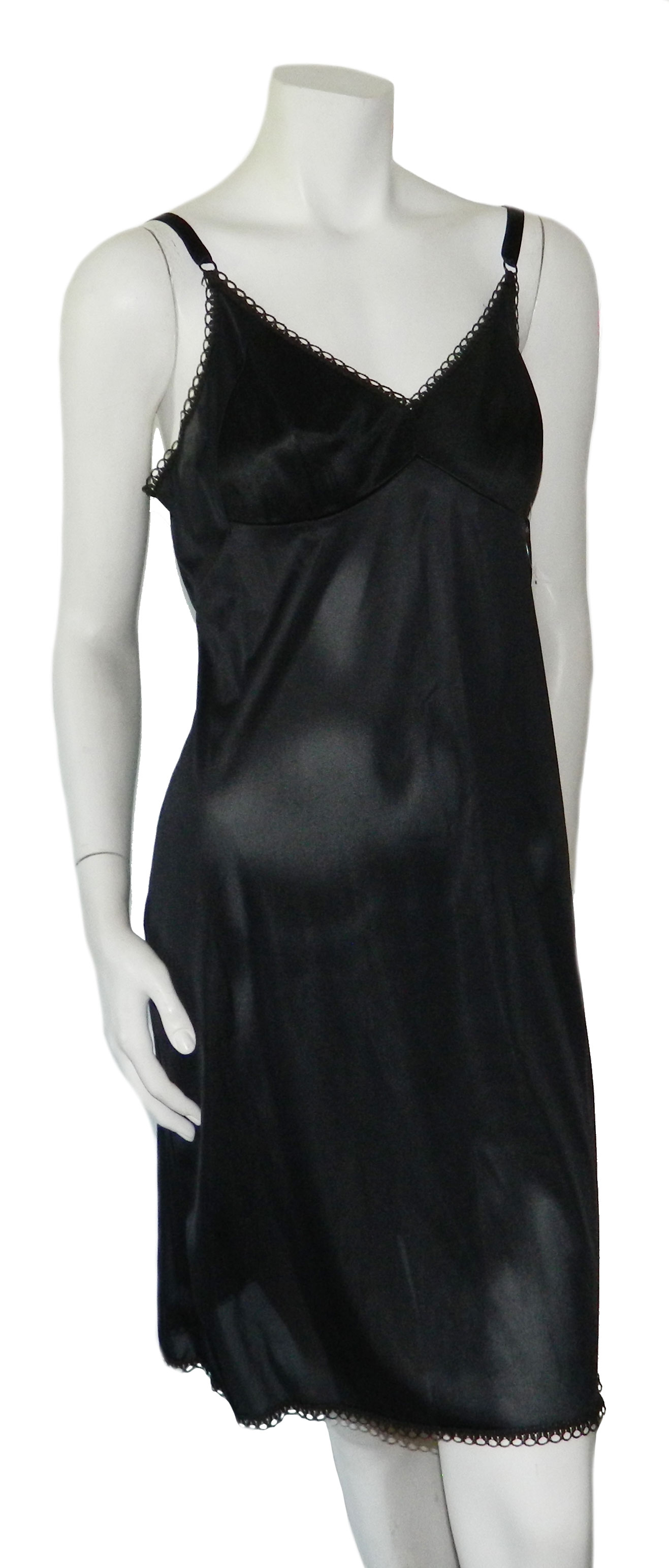 vintage black slip