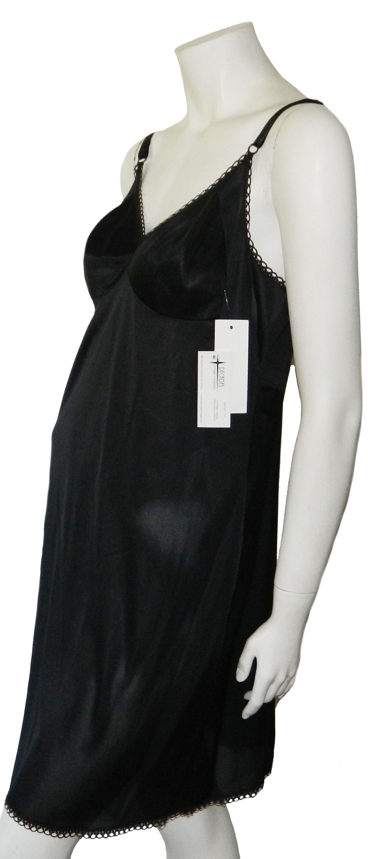 vintage black slip