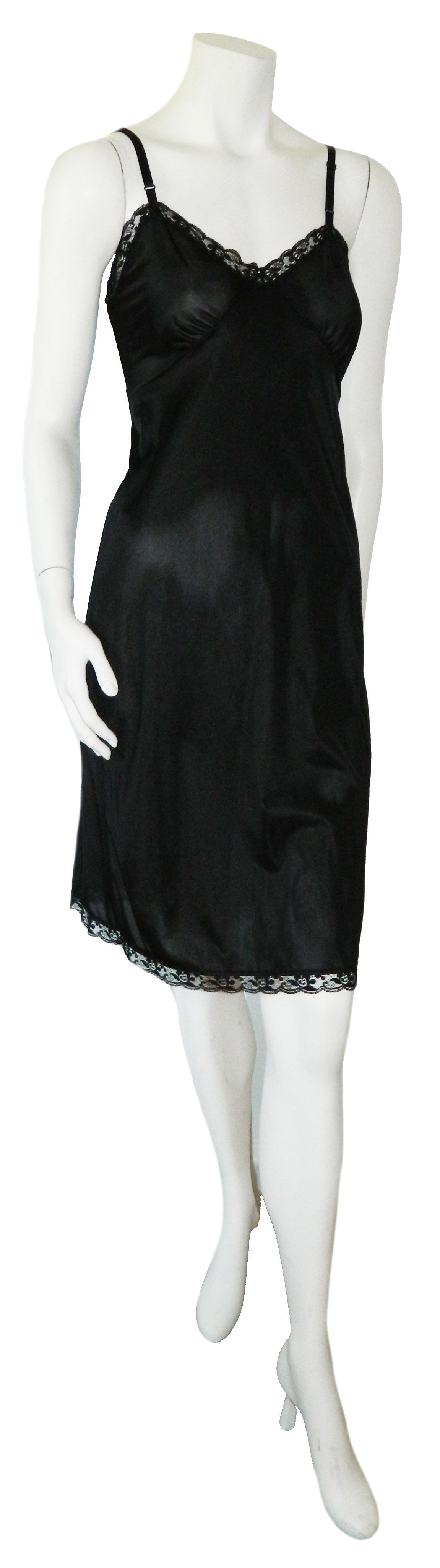 vintage black slip