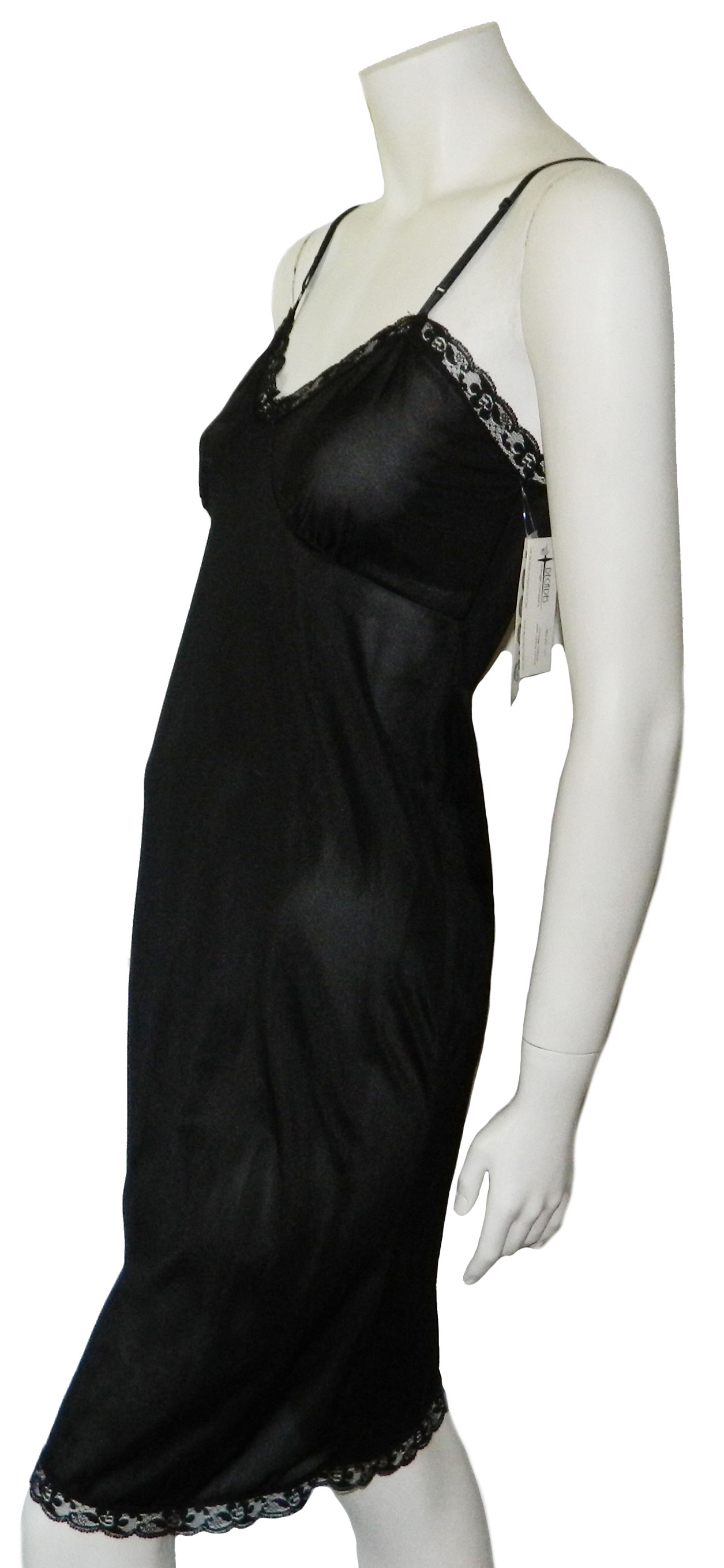 vintage black slip