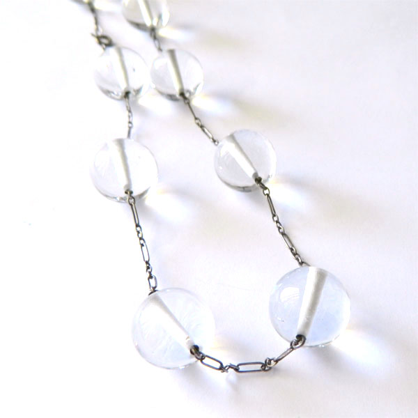 1920's sterling Pools of Light necklace