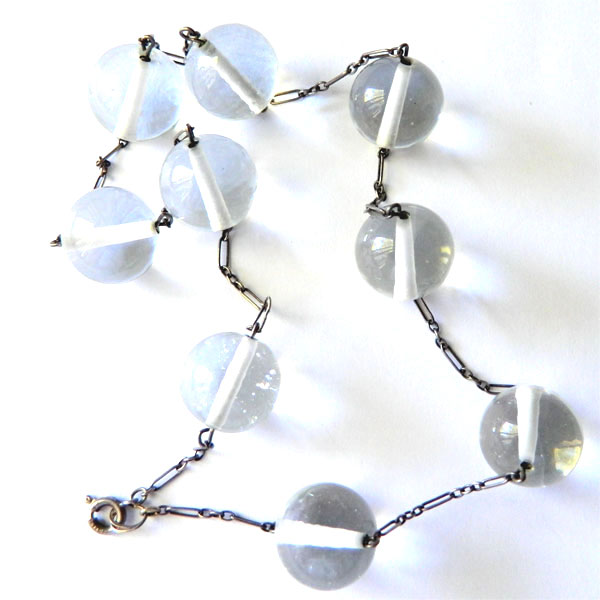 1920's sterling Pools of Light necklace