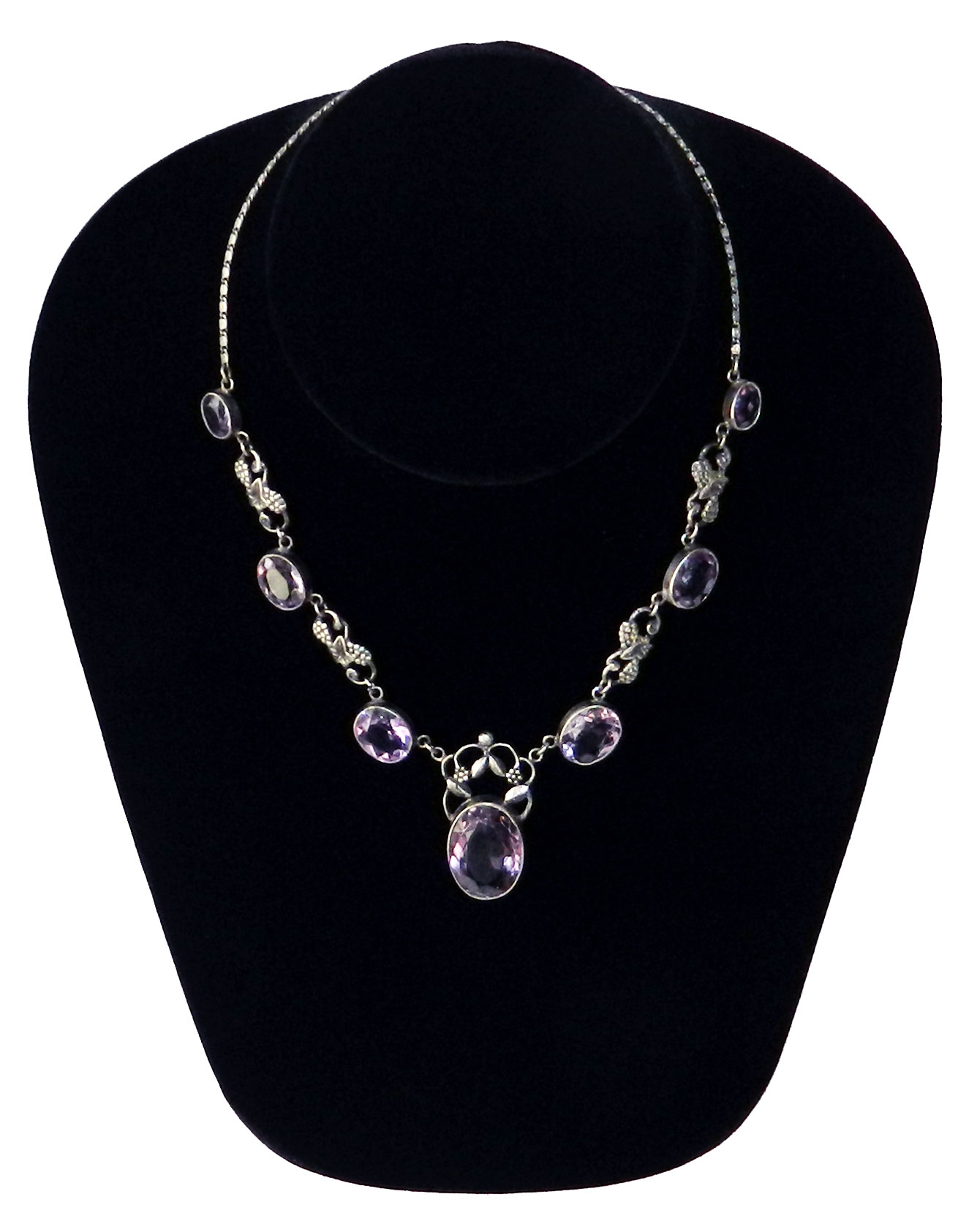 Sterling amethyst necklace