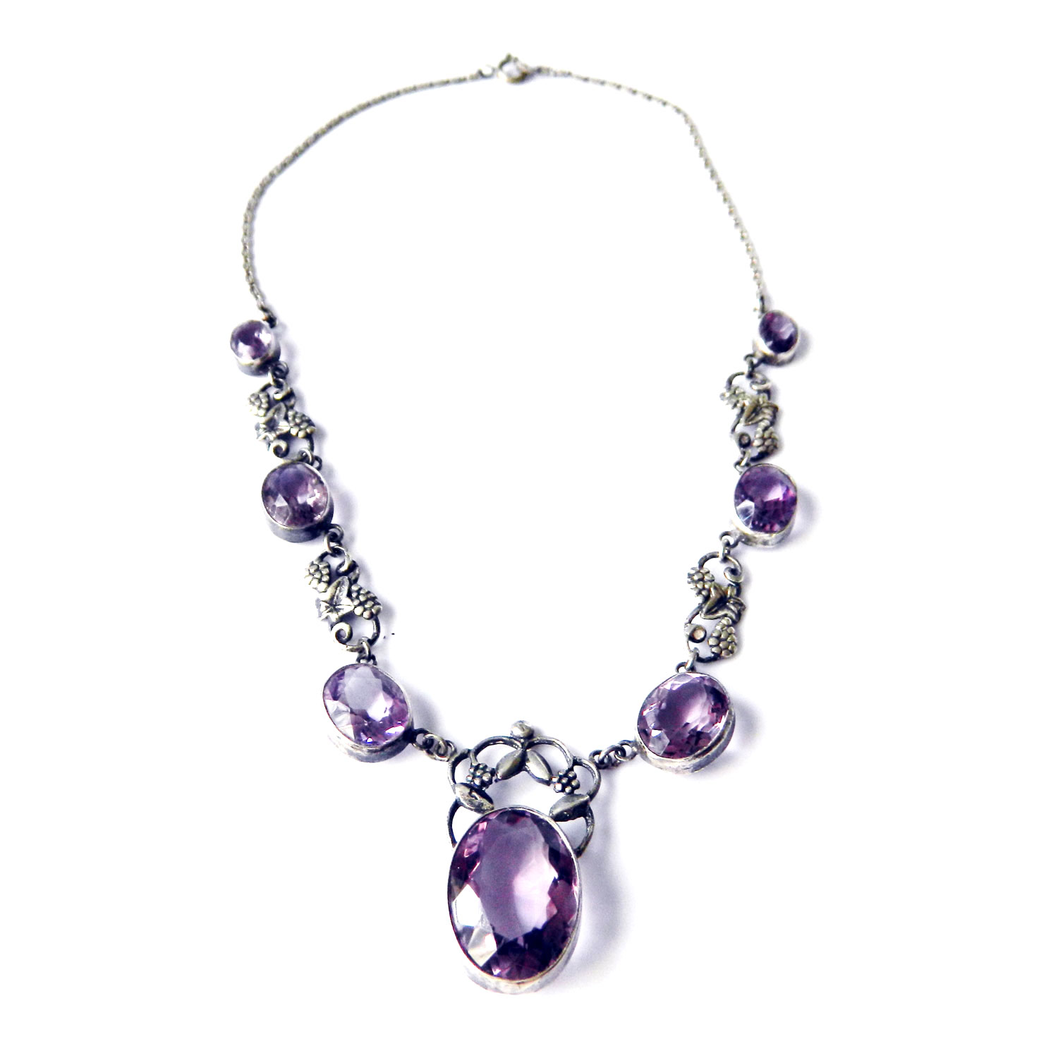 Sterling amethyst necklace