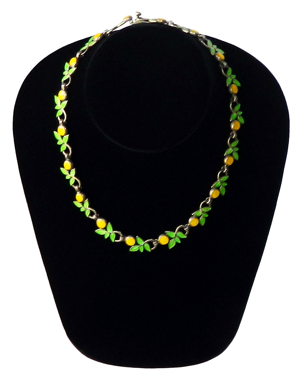 Margot de Taxco enameled necklace