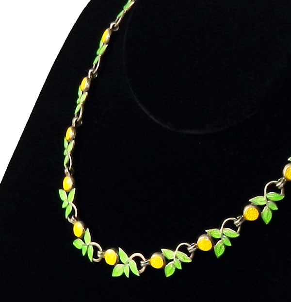 Margot de Taxco enameled necklace