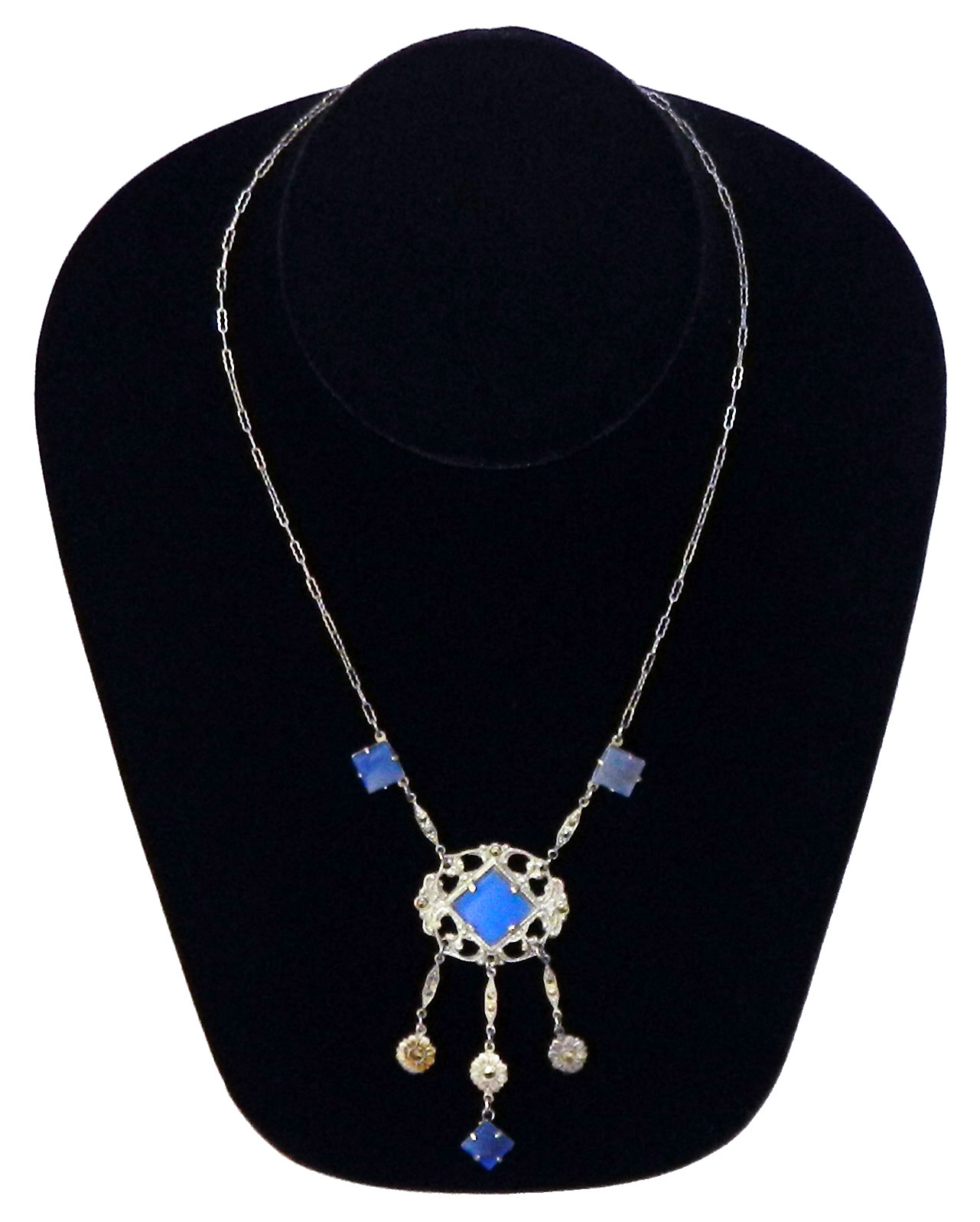 Sterling silver 1920s necklace