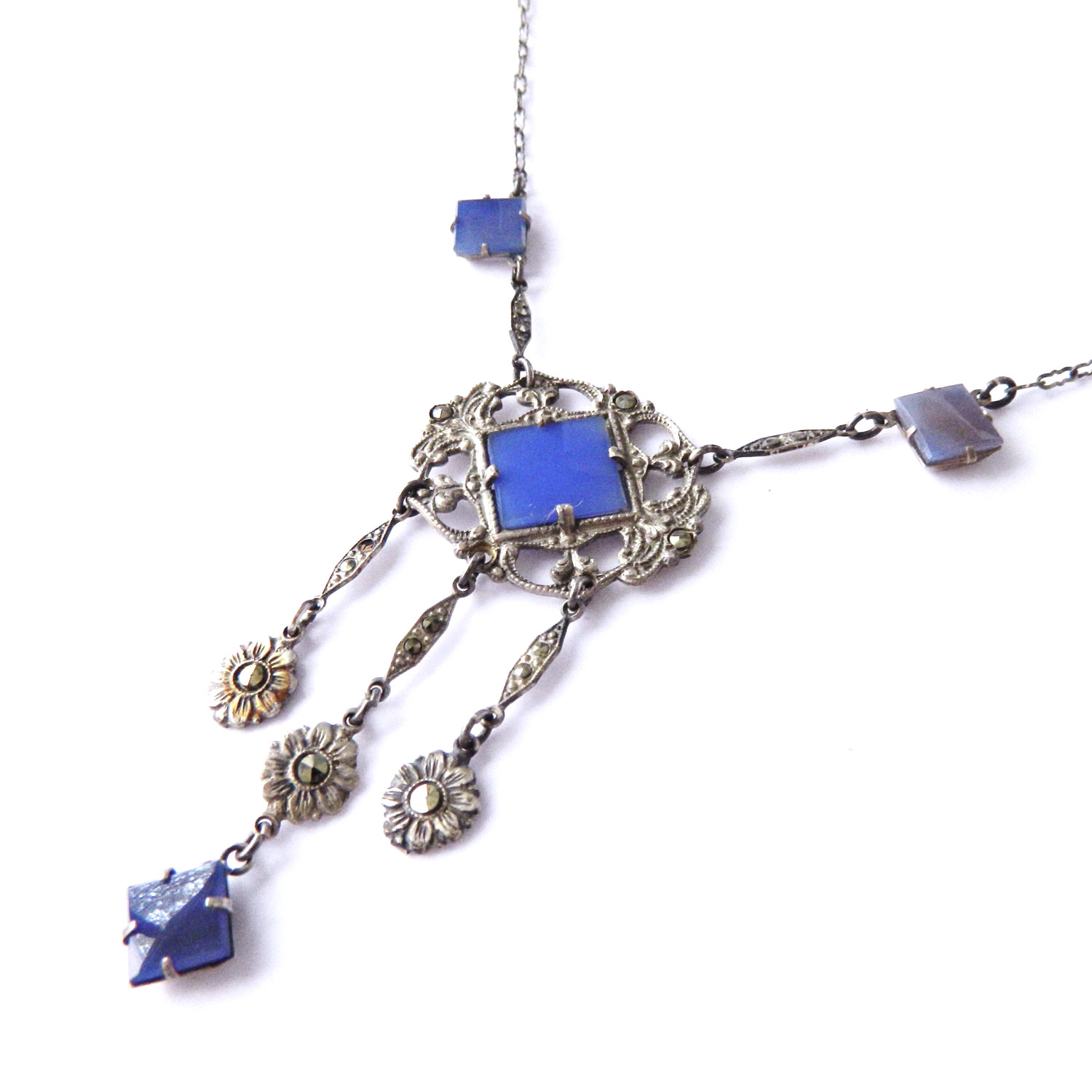 Sterling silver 1920s necklace