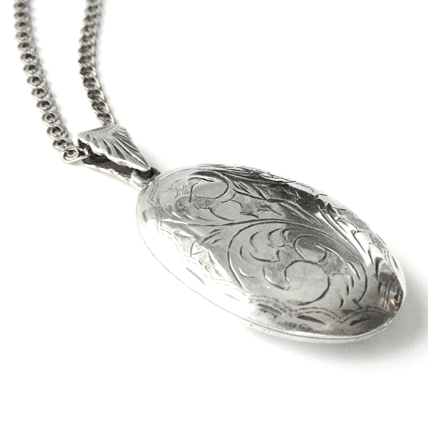 Sterling silver locket necklace