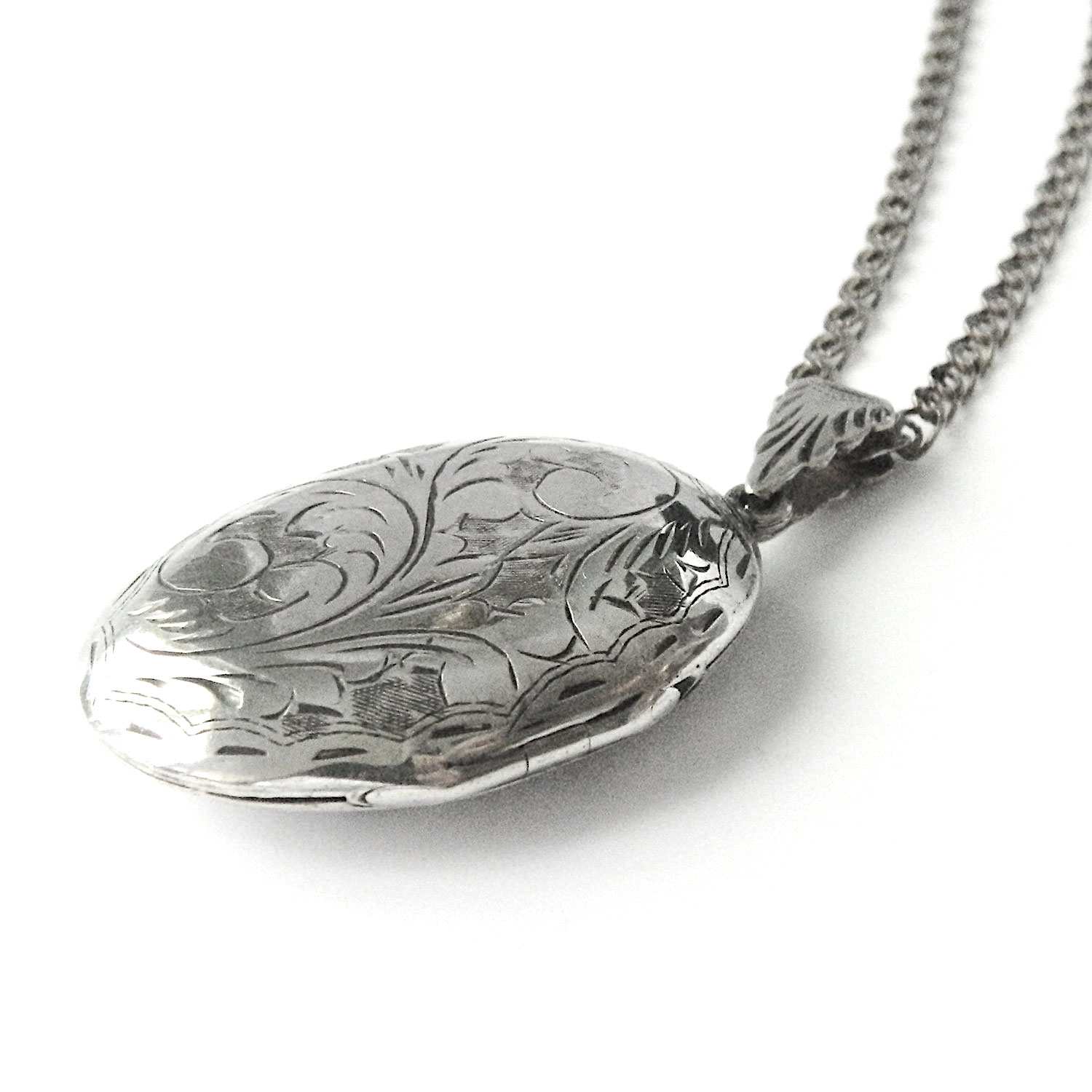 Sterling silver locket necklace