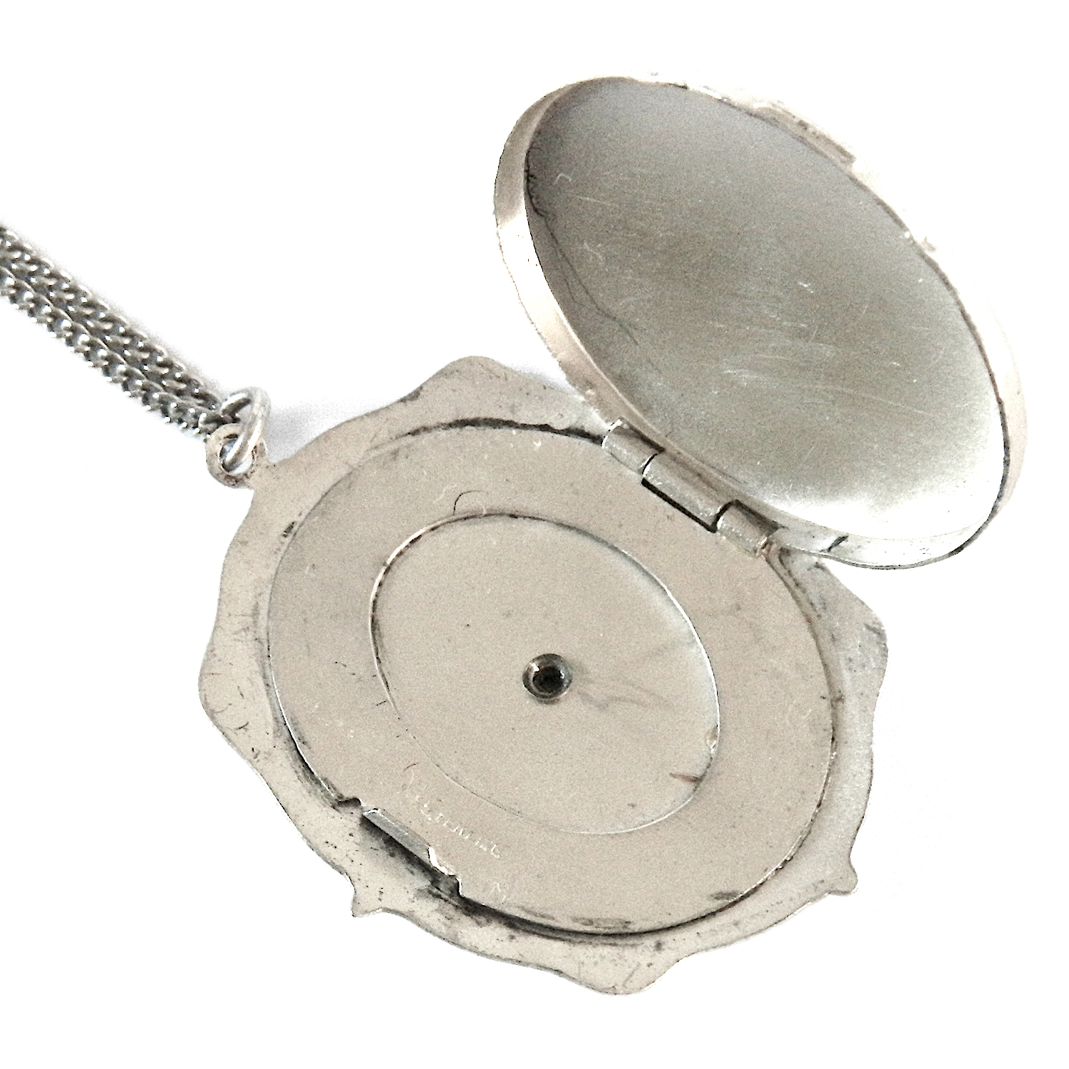 Sterling silver locket necklace