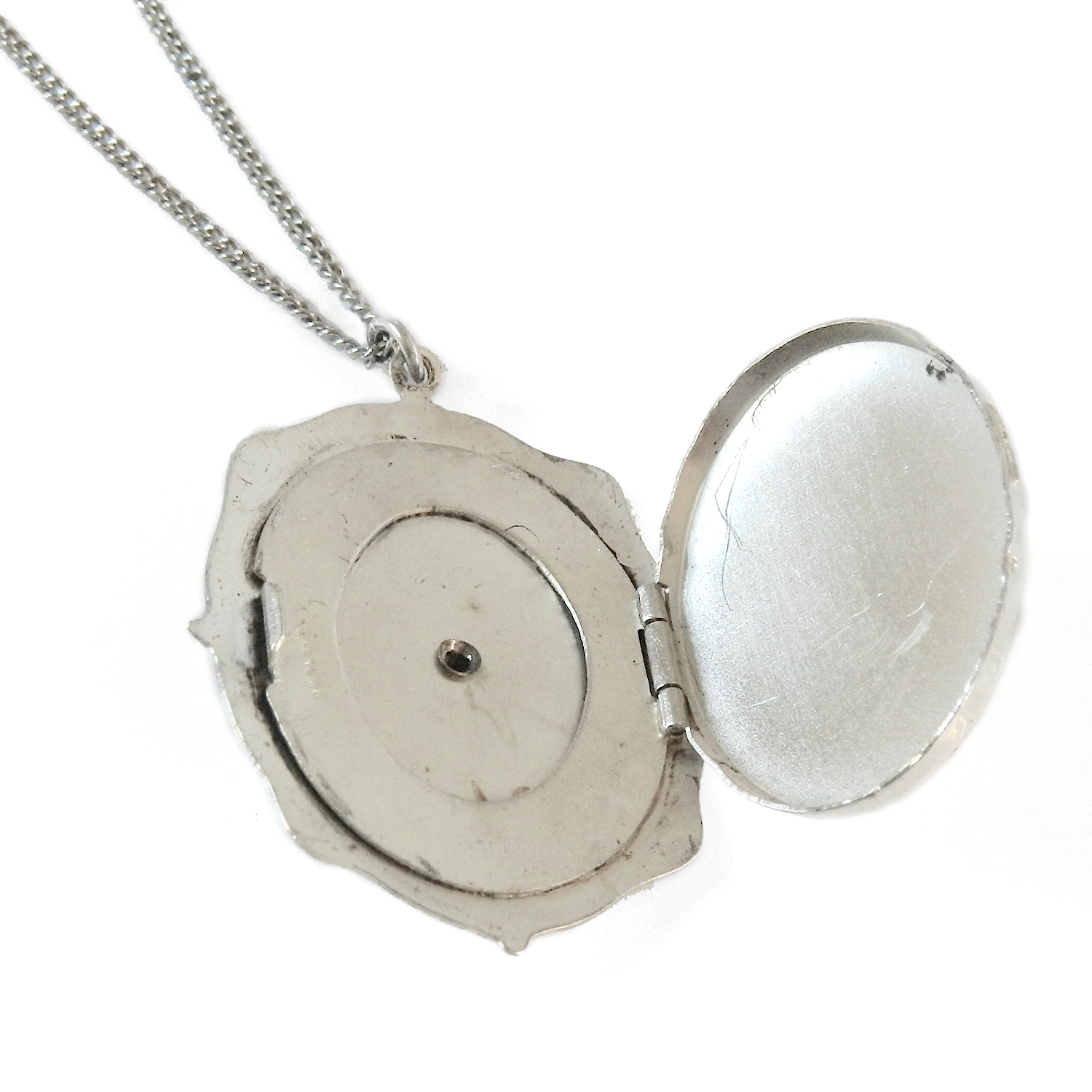 Sterling silver locket necklace