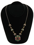 Simi precious stone pendant necklace