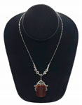 1920s carnelian Art Deco pendant necklace