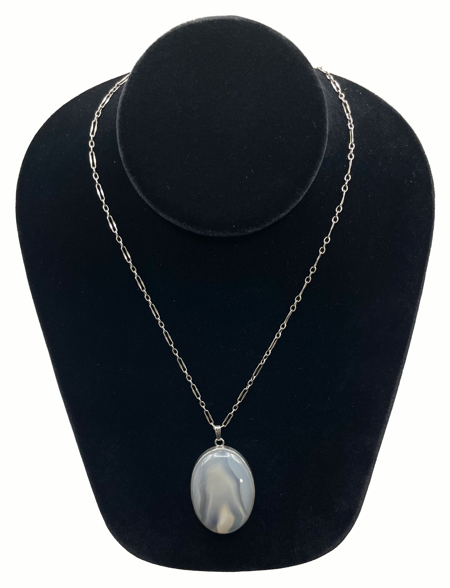 Sterling Agate Pendant