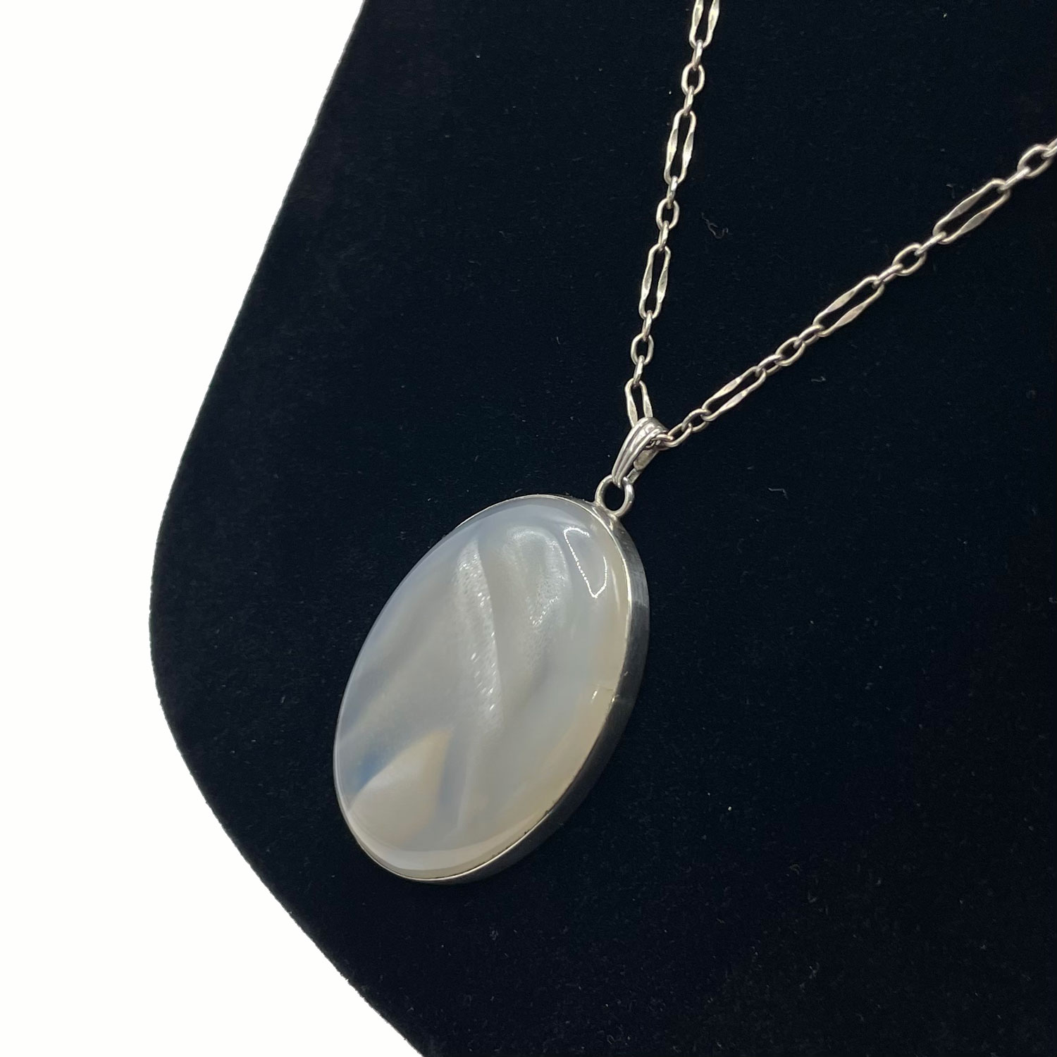 Sterling Agate Pendant