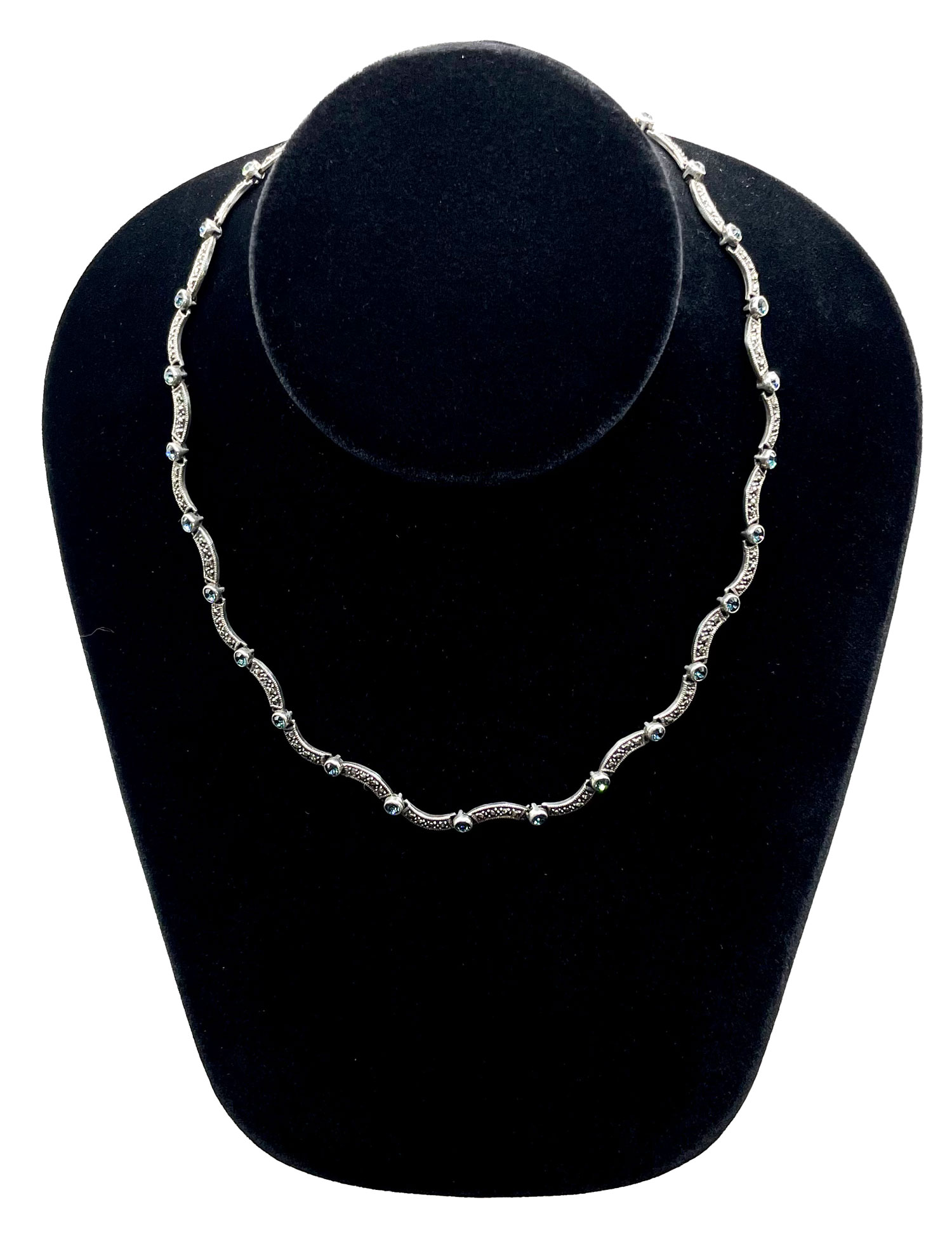 Sterling Silver Marcasite Necklace