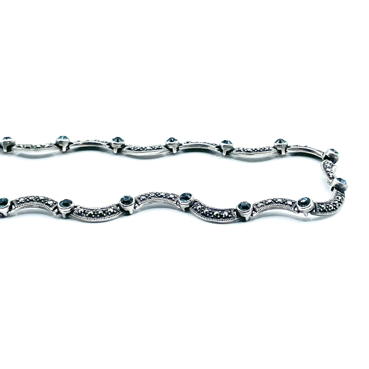 Sterling Silver Marcasite Necklace