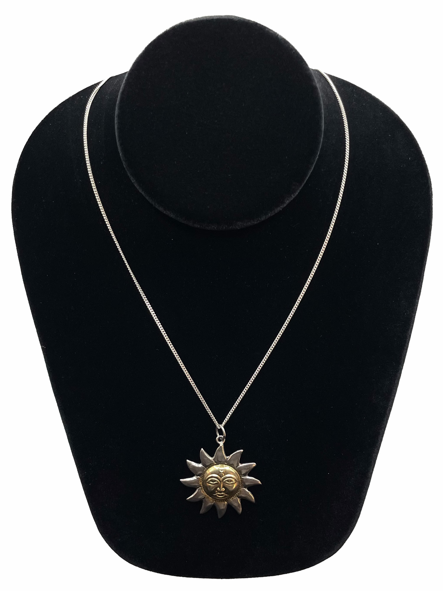 Sterling Silver Sun Pendant