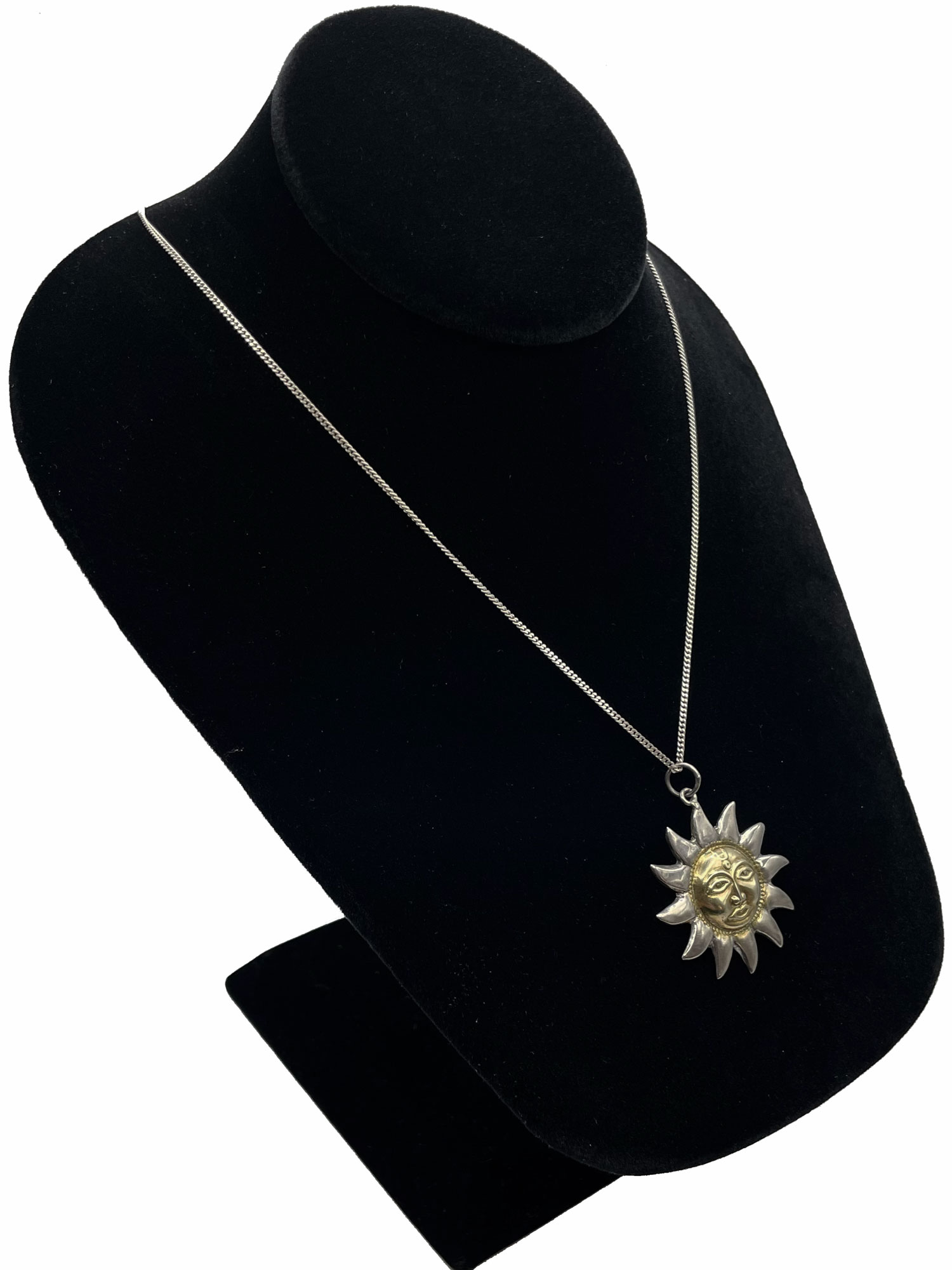 Sterling Silver Sun Pendant