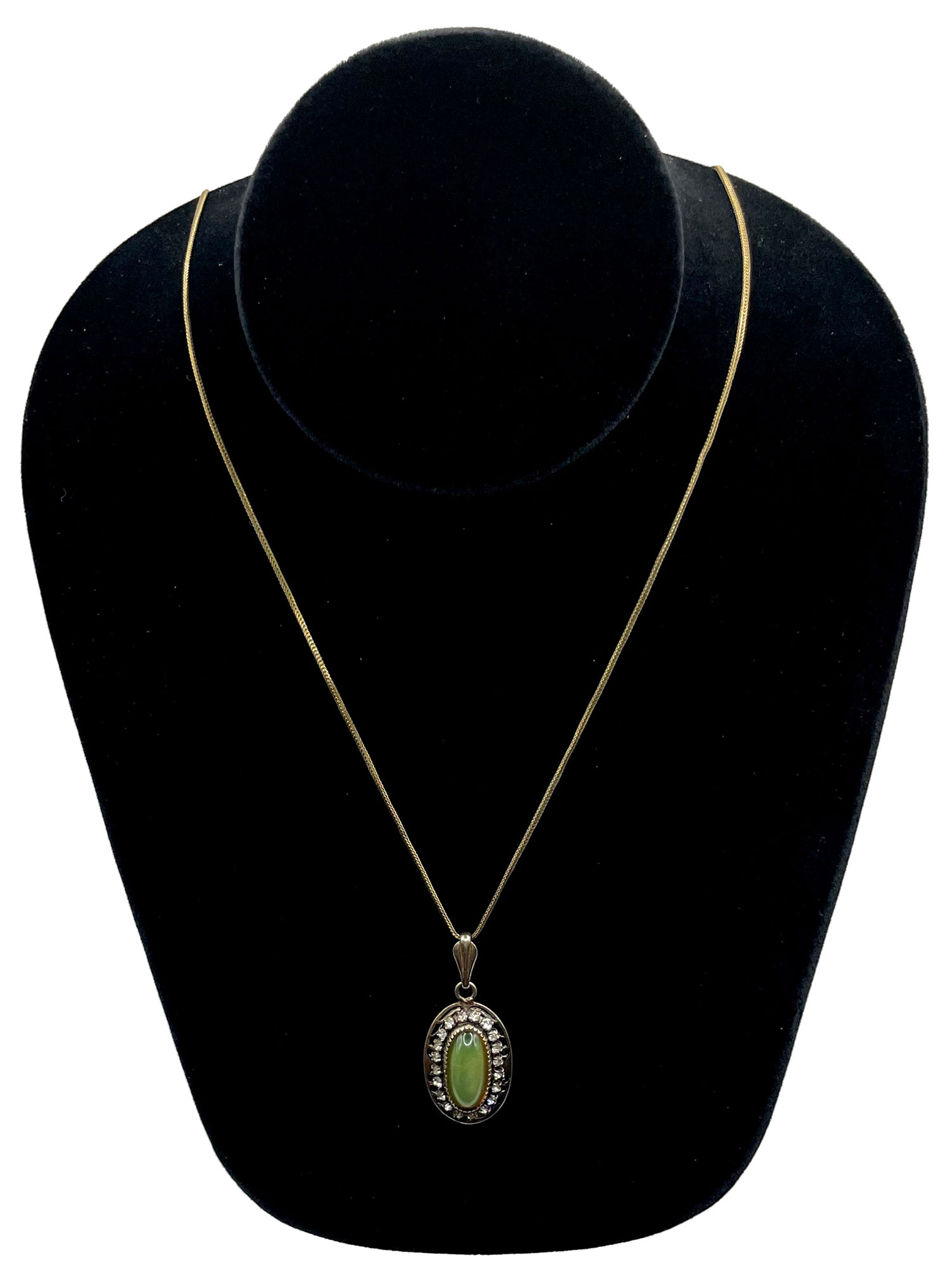 Sterling silver vintage dragons breath pendant necklace