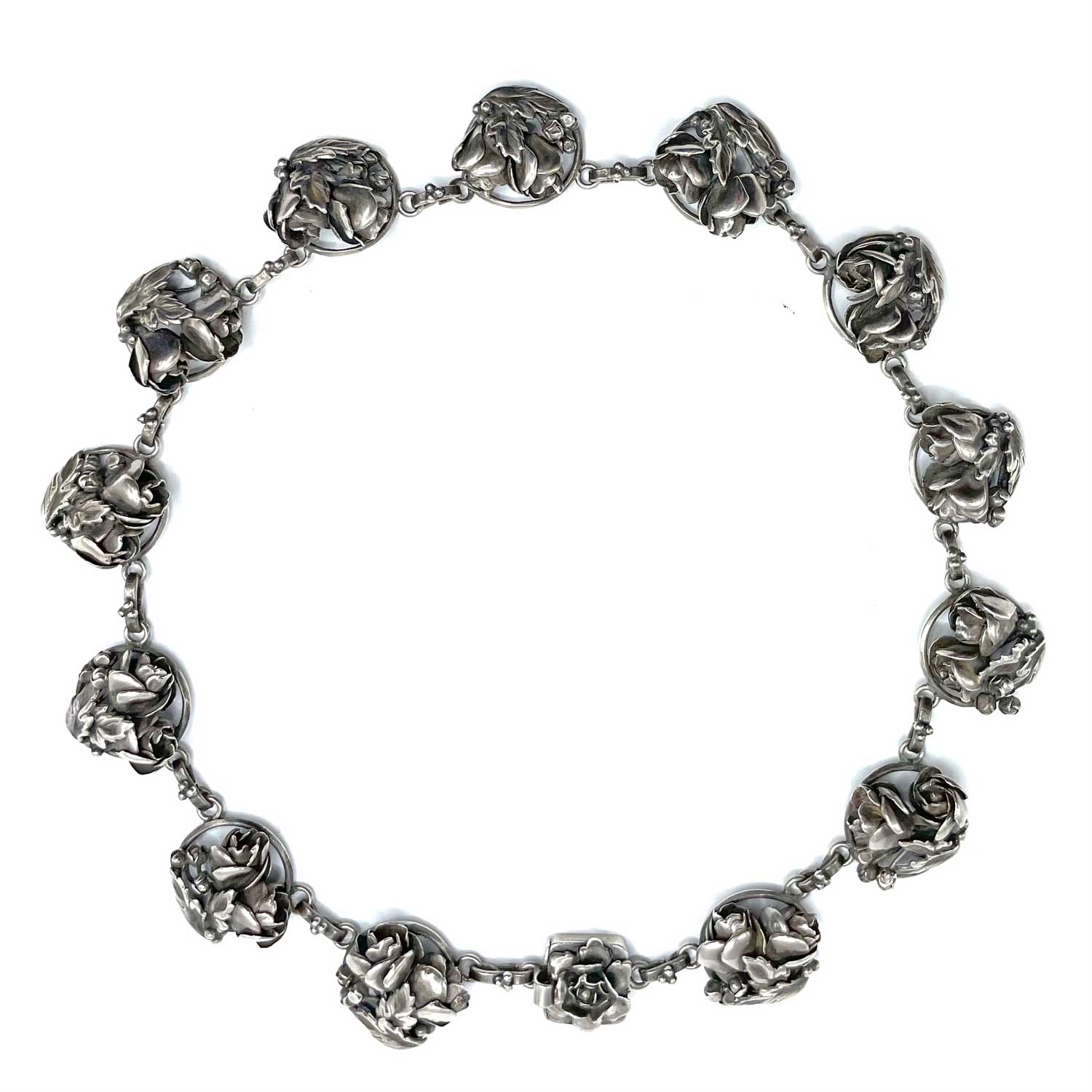 1940s Hobe Sterling Necklace