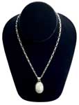 Sterling silver moonstone necklace
