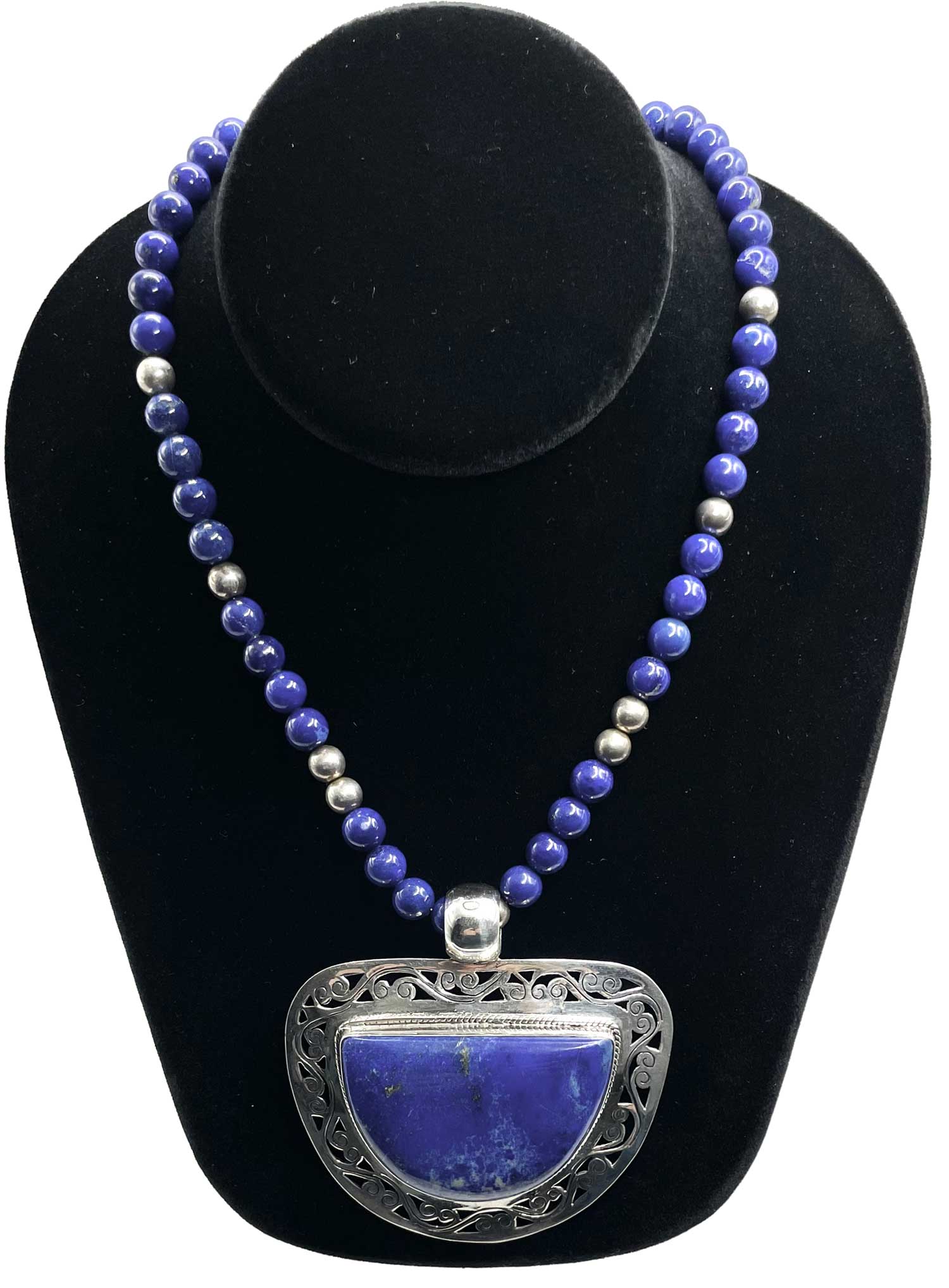 Sterling Lapis Lazuli Pendant