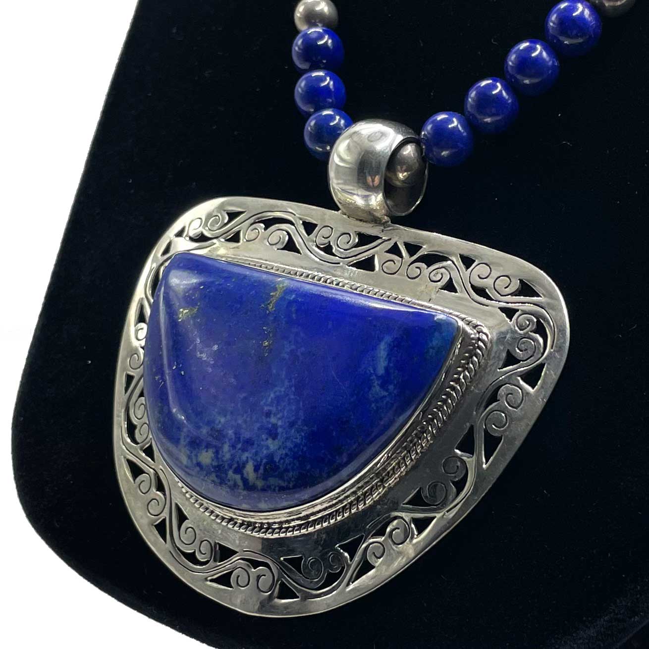 Sterling Lapis Lazuli Pendant