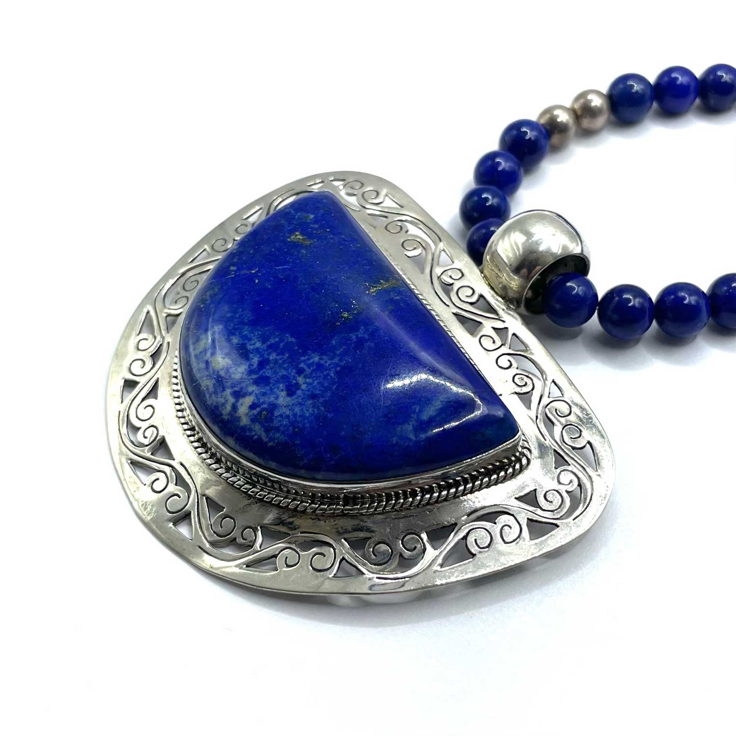 Sterling Lapis Lazuli Pendant