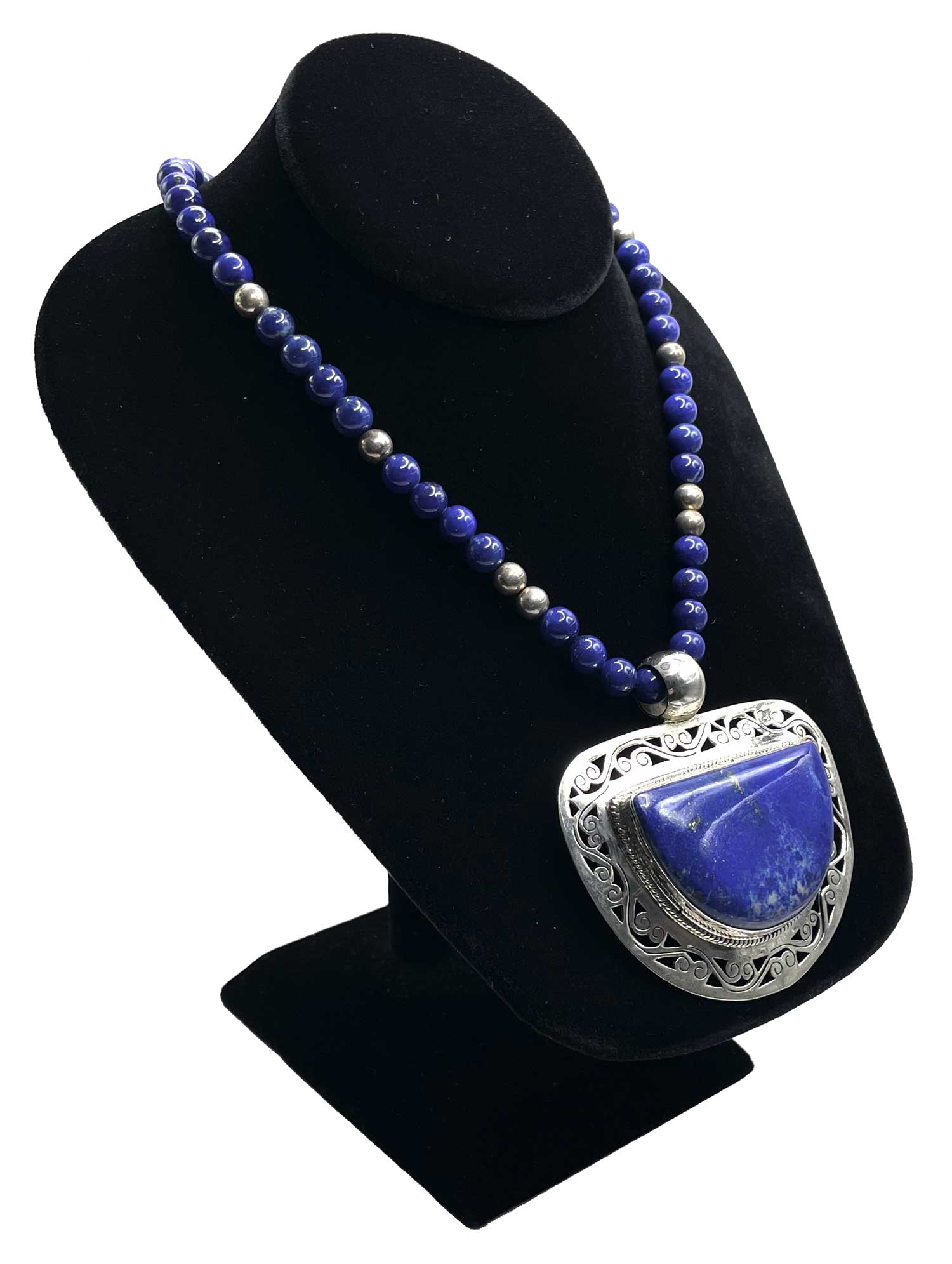 Sterling Lapis Lazuli Pendant