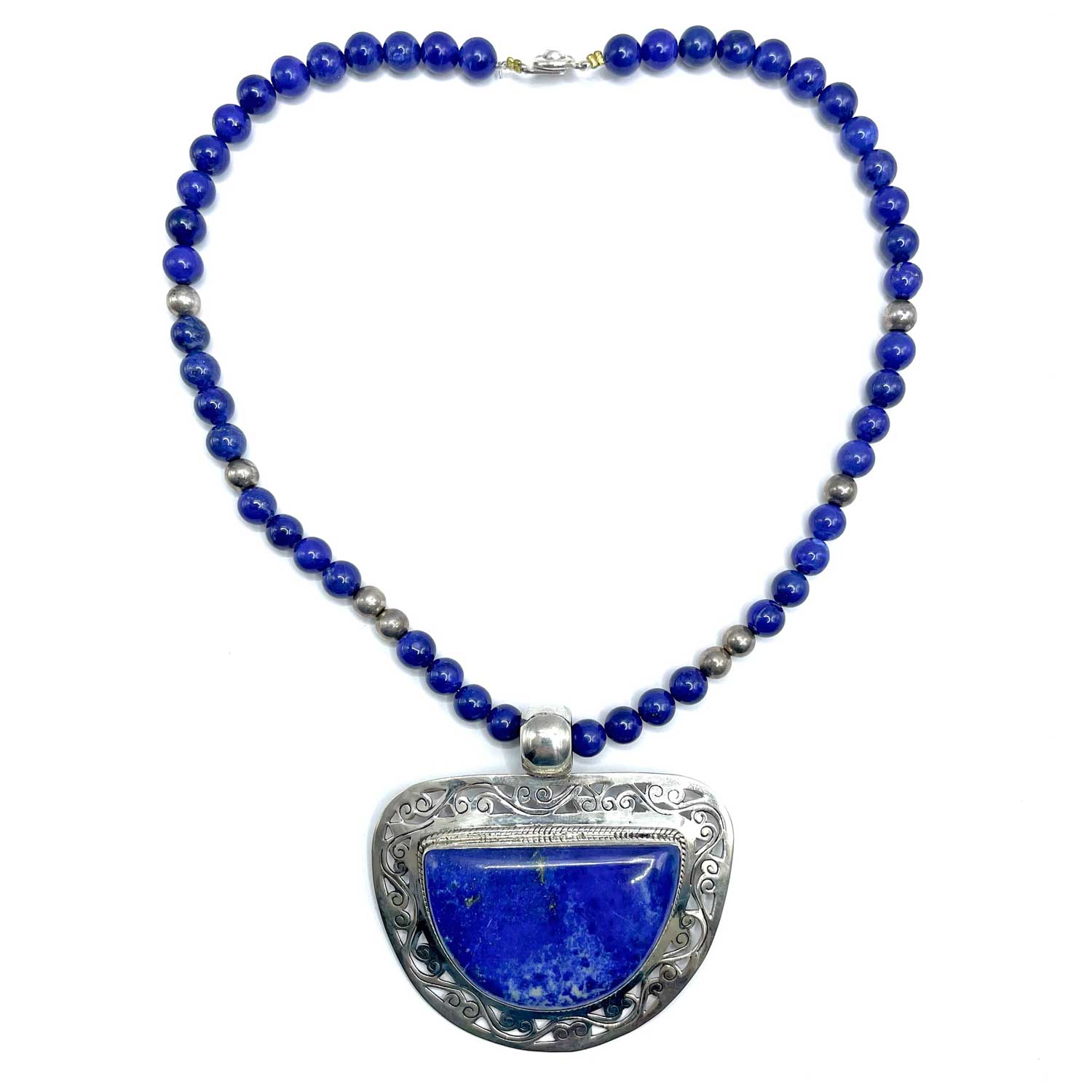 Sterling Lapis Lazuli Pendant