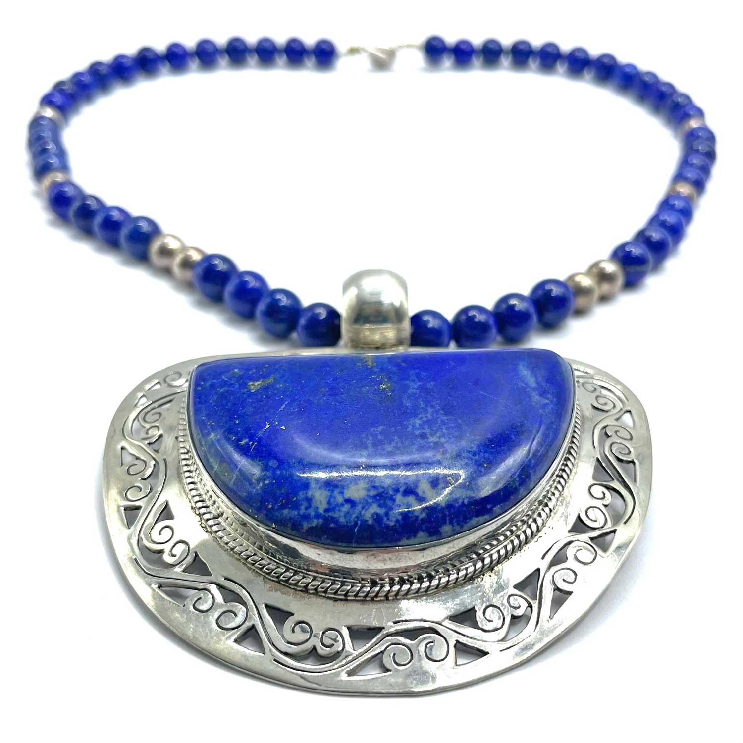 Sterling Lapis Lazuli Pendant
