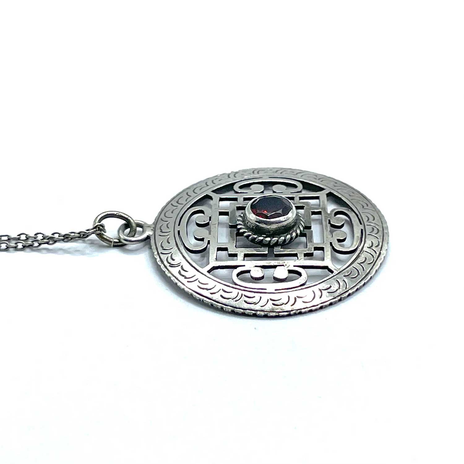 Sterling Garnet Pendant